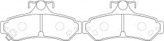 ผ้าเบรค NIBK DB2104 PN0829 BENDIX (018850)