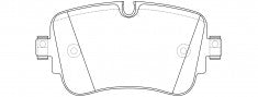NIBK, Brake Pad, 4M0 698 451 M, PN0688, AUDI