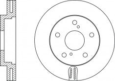 Rotor Disc, NIBK, 561675B, RN1008V, BENDIX (018896)