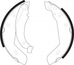NIBK, Brake Shoes, 330801B, FN0504, BENDIX EUR