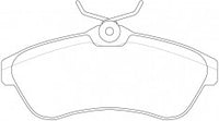 ဘရိတ် Pad၊ NIBK၊ DB2043၊ PN0206၊ BENDIX AUS (016945)