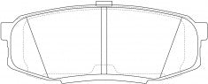 NIBK, Brake Pad, AN756K, PN1542, AKEBONO
