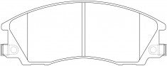 NIBK, Brake Pad, 58101-3BA02, PN0853, HYUNDAI