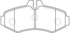 ผ้าเบรค NIBK DB1986 PN0132 BENDIX (018147)