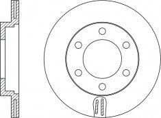Rotor Disc, NIBK, 561444B, RN1139V, BENDIX (019041)