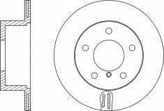 Rotor Disc, NIBK, 561283B, RN1273V, BENDIX (017931)
