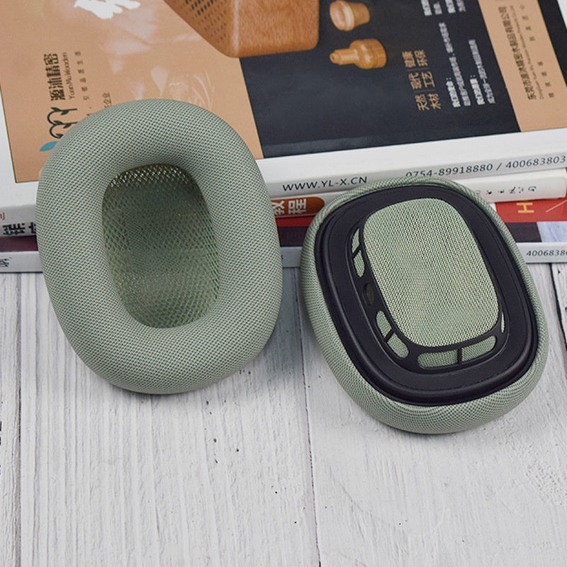 Replacement Ear Pads For Apple AirPods Max Headphones Protein Leather Memory Foam Fabric and Magnet earpads