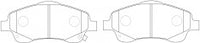 NIBK, Brake Pad, A-708WK, PN1233, AKEBONO
