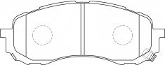 NIBK, Brake Pad, A-691WK, PN7493, AKEBONO