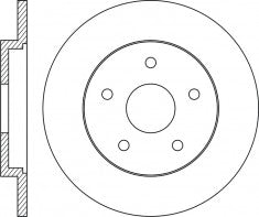 Rotor Disc, NIBK, 562193B, RN1164, BENDIX (017330)