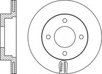 Rotor Disc, NIBK, 561971B, RN2021V, BENDIX (018465)