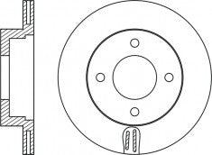 Rotor Disc, NIBK, 561971B, RN2021V, BENDIX (018465)