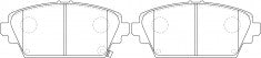 NIBK, Brake Pad, 572429B, PN8106, BENDIX EUR