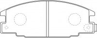 NIBK, Brake Pad, A-248WK, PN4196, AKEBONO