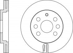 Rotor Disc, NIBK, 562069B, RN1110V, BENDIX (018555)