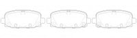 ผ้าเบรค NIBK 68353 597AA, PN0870, CHRYSLER (017667)