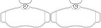 NIBK, Brake Pad, DB1336, PN0295, BENDIX