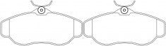 ผ้าเบรค NIBK DB1336 PN0295 BENDIX (017741)