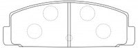 NIBK, Brake Pad, A-43K, PN3044, AKEBONO