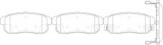 ผ้าเบรค, NIBK, D1008-7912, PN9800, FMSI (018086)