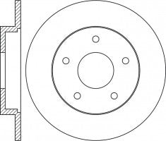Rotor Disc, NIBK, BP6Y26251B, RN1373, MAZDA (017989)