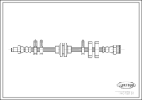 สายเบรค CORTECO OEM 7609087 หมายเลขสินค้า 1 9 0 1 8 1 3 1, FIAT (106908)