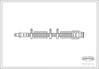 ซีลเพลาเพลาข้อเหวี่ยง CORTECO OEM 55571582 หมายเลขสินค้า 1 9 0 3 7 0 9 2 B, GENERAL MOTORS (110150)