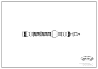 สายเบรค, CORTECO, OEM 480642, หมายเลขสินค้า 1 9 0 1 8 1 6 0, PEUGEOT (106935)