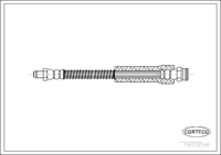 สายเบรค, CORTECO, OEM 480629, หมายเลขสินค้า 1 9 0 1 8 1 6 6, PEUGEOT (106940)