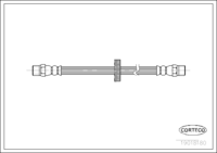 Brake Hose, CORTECO, OEM 431611775A, Article number 1 9 0 1 8 1 8 0, AUDI (106949)