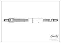 Brake Hose, CORTECO, OEM 117000000000, Article number 1 9 0 1 8 4 5 8, ALFA ROMEO (106993)