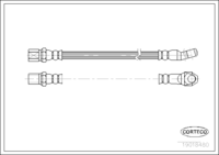 Brake Hose, CORTECO, OEM 4157473, Article number 1 9 0 1 8 4 8 0, FIAT (107010)