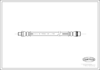 สายเบรค CORTECO, OEM , หมายเลขสินค้า 1 9 0 1 8 5 0 2, (107017)
