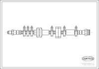 สายเบรค, CORTECO, OEM 82473716, หมายเลขสินค้า 1 9 0 1 8 5 5 5, FIAT (107045)
