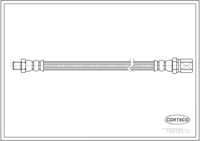 สายเบรค CORTECO OEM 4108899 หมายเลขสินค้า 1 9 0 1 8 5 7 0, FIAT (107057)
