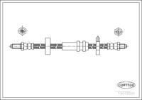 Brake Hose, CORTECO, OEM 60536813, Article number 1 9 0 1 8 5 9 1, ALFA ROMEO (107066)