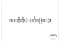 สายเบรค CORTECO OEM 7569161 หมายเลขสินค้า 1 9 0 1 8 5 9 7, FIAT (107069)