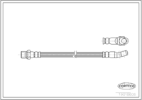 Shaft Seal, crankshaft, CORTECO, OEM 99978547, Article number 2 0 0 1 6 2 0 8 B, MERCEDES-BENZ (110425)