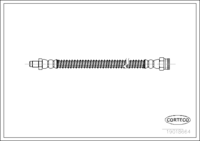 สายเบรค, CORTECO, OEM 480632, หมายเลขสินค้า 1 9 0 1 8 6 6 4, PEUGEOT (107093)