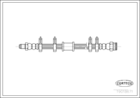 สายเบรค, CORTECO, OEM SE022744400C, หมายเลขสินค้า 1 9 0 1 8 6 7 1, SEAT (107098)