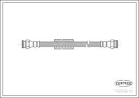 สายเบรค, CORTECO, OEM 481623, หมายเลขสินค้า 1 9 0 1 8 6 7 5, PEUGEOT (107102)