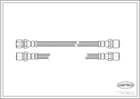 สายเบรค, CORTECO, OEM 562309, หมายเลขสินค้า 1 9 0 1 8 6 9 5, OPEL (107114)
