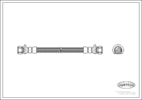 สายเบรค CORTECO OEM GBH244 หมายเลขสินค้า 1 9 0 1 8 7 0 8, ROVER (107120)