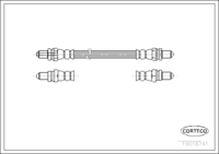 สายเบรค CORTECO OEM 1027745 หมายเลขสินค้า 1 9 0 1 8 7 4 1, FORD (107128)