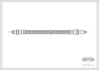 สายเบรค, CORTECO, OEM 8940819, หมายเลขสินค้า 1 9 0 1 8 7 9 8, SAAB (107163)