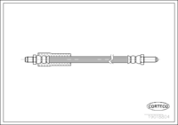 Brake Hose, CORTECO, OEM 1613346, Article number 1 9 0 1 8 8 0 4, FORD (107169)၊