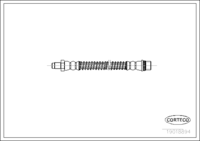 สายเบรค CORTECO, OEM 480656, หมายเลขสินค้า 1 9 0 1 8 8 9 4, PEUGEOT (107191)