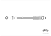 Brake Hose, CORTECO, OEM 893611707, Article number 1 9 0 2 0 4 6 0, AUDI (107327)