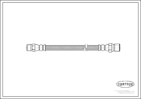 สายเบรค, CORTECO, OEM 90135563201, หมายเลขสินค้า 1 9 0 2 5 5 0 1, PORSCHE (107362)
