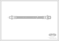 สายเบรค CORTECO, OEM , หมายเลขสินค้า 1 9 0 2 5 8 3 8, (107412)